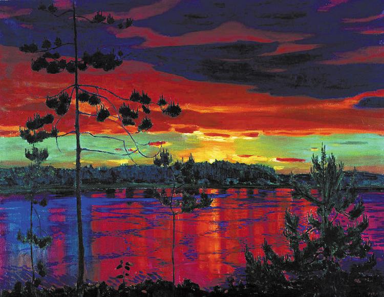Nikifor Krylov Rylov Sunset France oil painting art